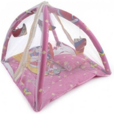 

Croox BABY PLAY GYM CUM BEDDING BABY MOSQUITO PROTECT MATTRESS Crib (COTTON, MICROFIBER, Pink)(Multicolor)
