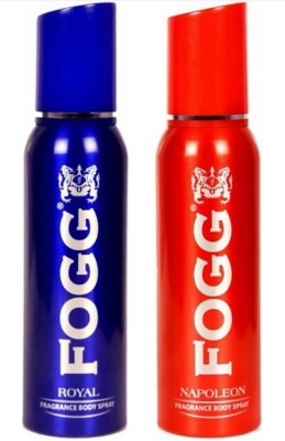 

Fogg deodorant 1 Royal and 1 Napoleon Deodorant Combo (300 ml, Pack of 2) Deodorant Spray - For Men(300 ml, Pack of 2)