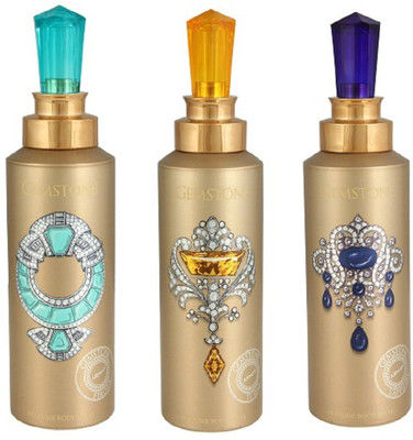 

Armaf Gemstone Firoza + Topaz + Sapphire Body Spray - For Men & Women(600 ml, Pack of 3)