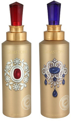 

Armaf Gemstone Ruby + Sapphire Body Spray - For Men & Women(400 ml, Pack of 2)
