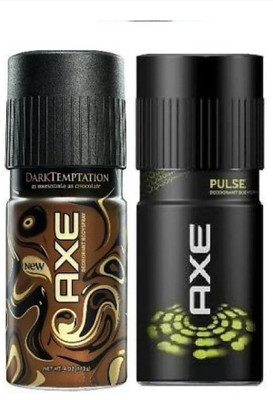 

AXE Dark Temptation And Pulse Deodorant Combo (300 ml, Pack of 2) Body Spray - For Men(300 ml, Pack of 2)