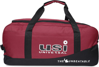 

USI UNIVERSAL Red And Black Wheel Bag Travel Duffel Bag(Red, Black), Black;red
