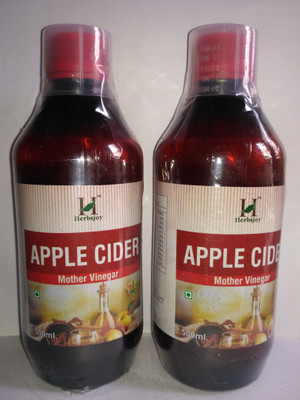 

Herbsjoy Mother Vinegar Apple Cider Vinegar(2x500 ml, Apple Flavored)