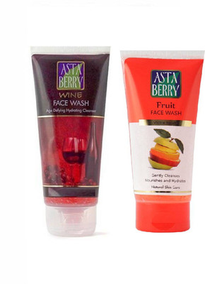 

Astaberry Wine Face wash 100ml + Fruit face wash 100ml Face Wash(200 ml)