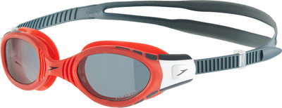 

Speedo Futura Biofuse Polarized Goggles Swimming Goggles(Red), Red/smoke