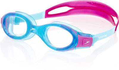 

Speedo Unisex Futura Biofuse Junior Swimming Goggles(Blue), Blue/pink