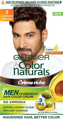 

Garnier Men Color Naturals Hair Color(Darkest Brown 3)
