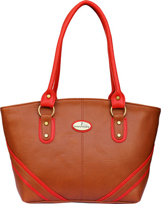 

Fantosy Hand-held Bag(Tan, Red), Red;tan