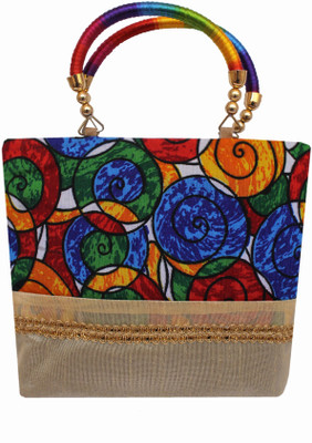 Milan's creation Hand-held Bag(Beige)