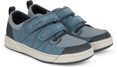 

Clarks Boys Velcro Sneakers(Blue, Blue combi