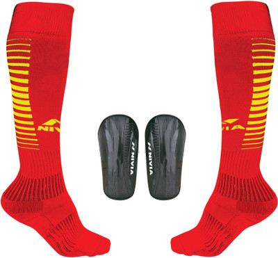 

Nivia Combo of Wisdom Shinguard (L) & Encounter Stocking (L) Football Kit
