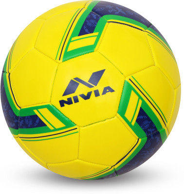 

Nivia SPINNER MACHINE STITCHED FOOTBALL (BRASIL) Football - Size: (Pack of 1, Yellow