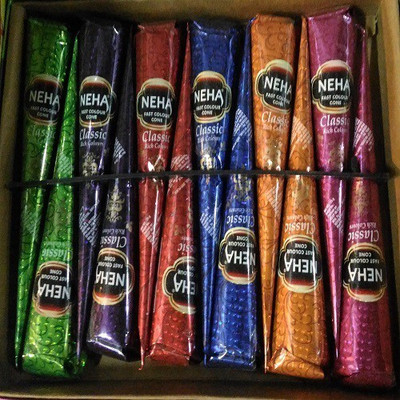 

SUKH SAMRIDDHI 12 MultiColor Mehendi/Neha Cone/Tattoo/Cones/Art Natural Mehendi(Pack of 12)