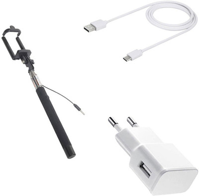 DAKRON Wall Charger Accessory Combo for Sony Xperia L1(White)