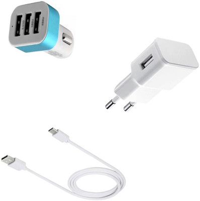 DAKRON Wall Charger Accessory Combo for HTC U Ultra(White)