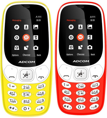 Adcom A111 Voice Changer Phone(Yellow and Red)