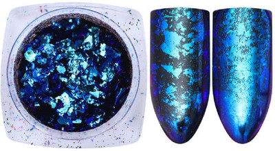 

Imported Chameleon Nail Sequins Irregular Glitter Powder Flakes(Blue)
