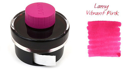 lamy T52 Vibrant Pink Ink With the hint Of Shimmer - 50ml Ink Bottle