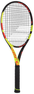 

Babolat PURE JUNIOR 26 DECIMA (Grip Size - 0 (3.375") Black, Red, Yellow Strung Tennis Racquet(Grip Size 0 - 3.75 Inches, 250 g)