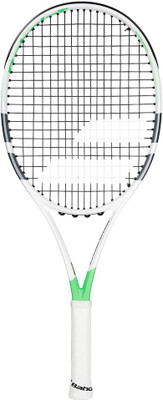 

Babolat PURE STRIKE JR 26 WIM , Grip Size - 0 (3.375") White, Green Strung Tennis Racquet(Grip Size 0 - 3.75 Inches, 250 g), Green;white