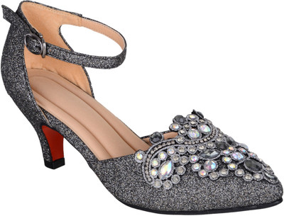 

SHERRIF SHOES Women Gunmetal Heels