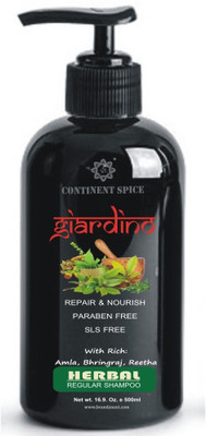 

Continent Spice Khadi Giardino Repair & Nourish Shampoo/Cleanser (SLS & Paraben Free)- CS682005(500 ml)