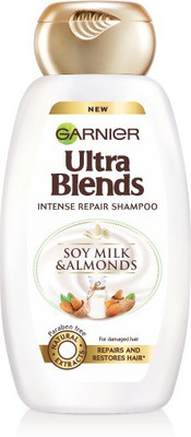 

Garnier Ultra Blends Shampoo, Soy Milk & Almonds(175 ml)