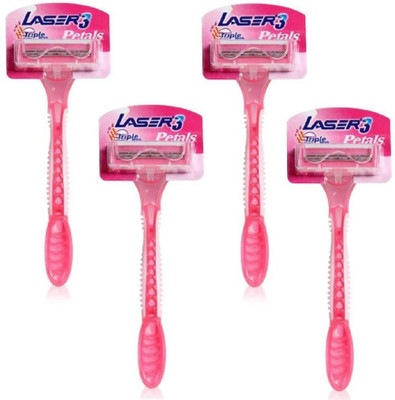 

laser women Razor Petals 3 4Pc pack(Pack of 4)