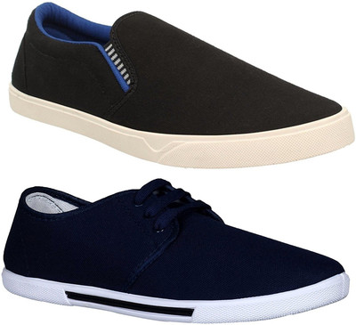 

Pexlo Loafers For Men(Black, Blue