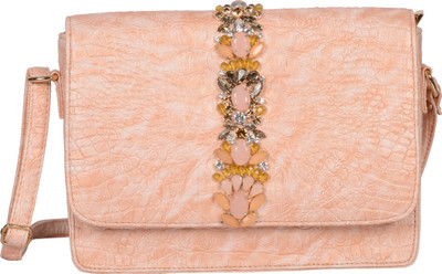 

aaimfa Women Casual Pink PU Sling Bag