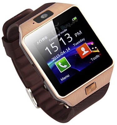 

BERRIN Bluetooth Smart Watch Compatible with All Smartphones with Camera & SIM Card Support Smartwatch(Brown Strap Free Size)