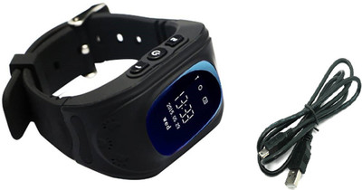 

Benison India Q50 Safety Monitoring GPS Tracker SOS Kids Smart Watch Support SIM for IOS Android Black Smartwatch(Black Strap Regular)