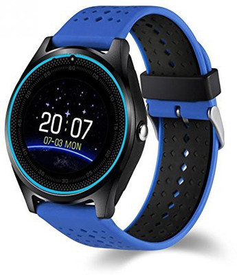 

Life Like V9 BLUETOOTH SUPPORTS SIM & TF CARD BLUE Smartwatch(Blue Strap REGULAR)