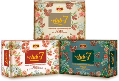 sir CLUB 7 Soap Pack of 3(100 g, Pack of 3)