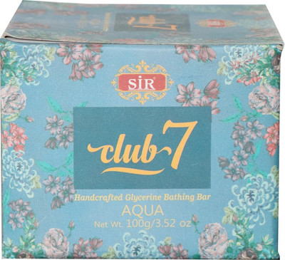 

Sir Club 7 Aqua Soap Combo Pack of 6(600 g, Pack of 6)