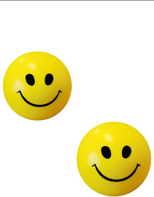 

fundatraders SHOPEE 2 Pcs SET OF SMILEY FACE SQUEEZE BALL STRESS RELIEVE DECORATIVE - 11 mm(Yellow)
