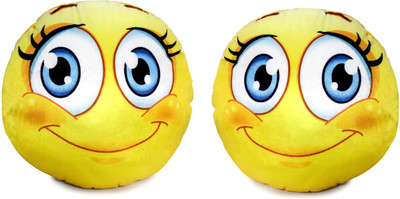 HTD Set of two "Blush" Emoji - 30 cm(Yellow)