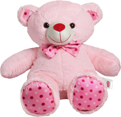 

Ultra Polka Teddy Soft Toy - 24 inch(Pink)