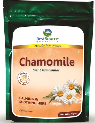 

BestSource Nutrition Chamomile, Soothing & Calming Tea for sound sleep, 100gm Chamomile Herbal Tea Pouch(100 g)