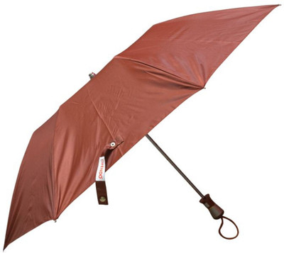 

Babji 2 Fold Nylon Cloth With Solid Brown Color Umbrella For Men's & Women's Umbrella(Brown)