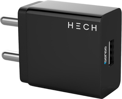 

HECH 2.4amp PowerSense Dual Port Smart Wall Charger Adapter (Wall Charger Only, Black) USB Adapter(Black)