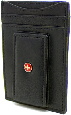 

Delma Men Black Genuine Leather Card Holder(4 Card Slots)