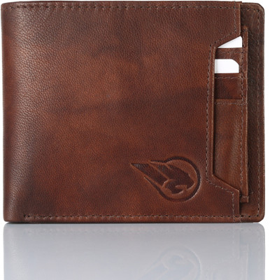

RUGE Men Brown Genuine Leather Wallet(7 Card Slots)