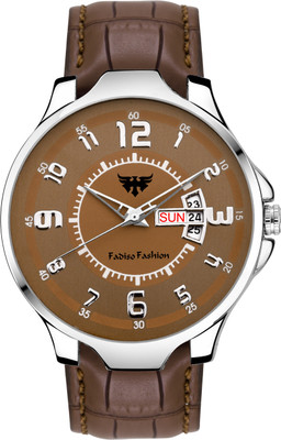 

Fadiso fashion FF02042-BR Brown Day & Date Functioning Watch - For Men