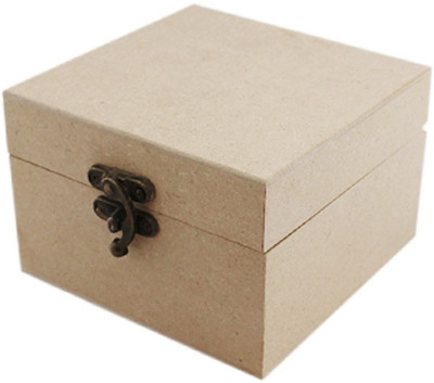 

Tootpado Unfinished MDF Wood Multipurpose Box (16x15x7.5 cm) - (CMDF33) - For Decoupage Crafts Artwork