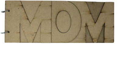 

Tootpado Unfinished Blanks Wood Cutout - Mom Album [40x15.5x1 cm](CMDF08) - For Decoupage Crafts Artwork