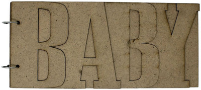 

Tootpado Unfinished MDF Blanks Wood Cutout - Baby Album [34x15.5x1 cm](CMDF10) - For Decoupage Crafts Artwork