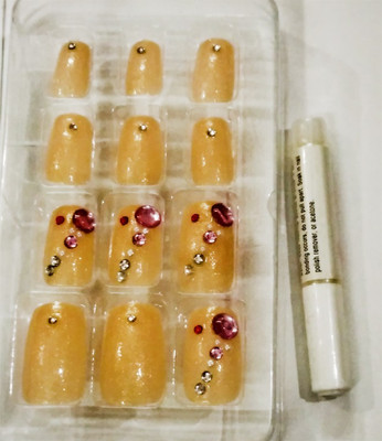 

Perky Sack French Desginer Artificail Naiks pack of (12) Yellowish, Gold(Pack of 12)