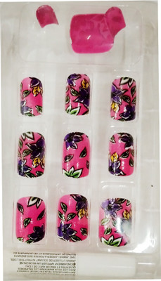 

Perky Sack French Artificials desginer nails Pack of (12) PINK, multi(Pack of 12)