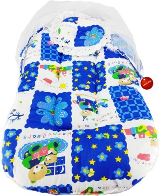 

Aayat Kids Buy Premium Heavy New Born Relax01 Baby Bed Crib(Fabric, Blue)